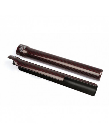 Protections de fourche S3 carbone/rouge