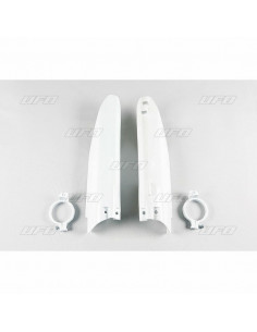 Protections de fourche UFO blanc Suzuki RM125/250