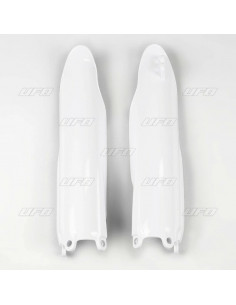Protections de fourche UFO blanc Yamaha