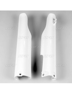 Protections de fourche UFO blanc Yamaha