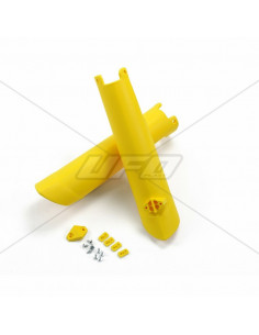 Protections de fourche UFO jaune fluo Husqvarna