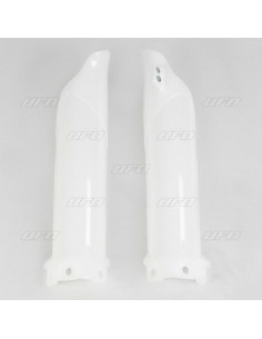 Protections de fourche UFO blanc Kawasaki KX85