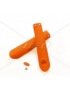 Protections de fourche UFO orange fluo KTM