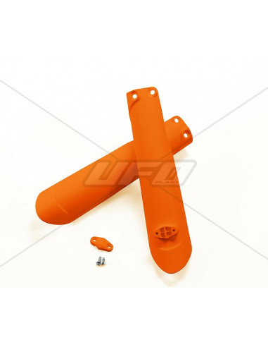 Protections de fourche UFO orange fluo KTM