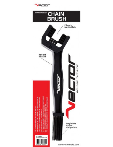 Brosse chaîne de transmission VECTOR noire