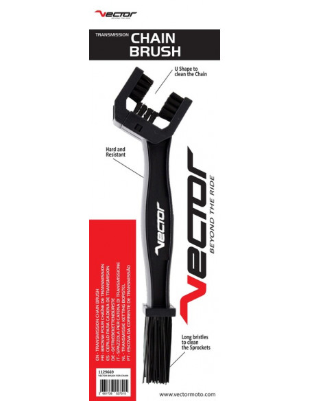 Brosse chaîne de transmission VECTOR noire