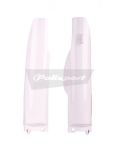 Protections de fourche POLISPORT blanc Kawasaki/Suzuki