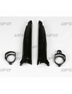 Protections de fourche UFO noir Kawasaki KX