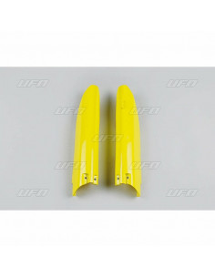 Protections de fourche UFO jaune Suzuki