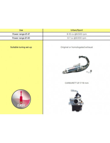 Kit cylindre fonte MALOSSI ø40