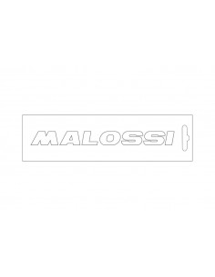 Stickers MALOSSI blanc - 14 cm