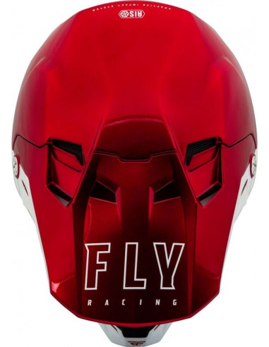 Casque FLY RACING Formula CC Centrum Rouge Metallic/Blanc M