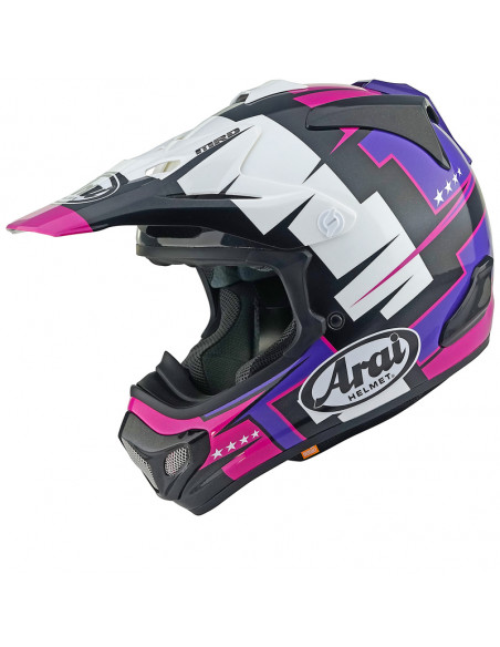 Casque ARAI MX-V EVO Battle - Violet