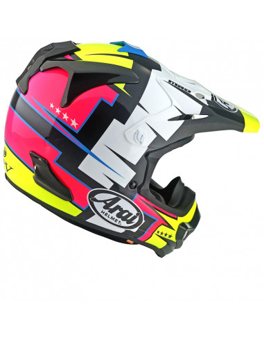 Casque ARAI MX-V EVO Battle - Jaune