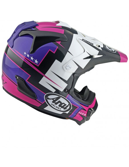 Casque ARAI MX-V EVO Battle - Violet