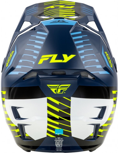 Casque FLY RACING Formula CP Slice - Navy/Hi-Vis/blanc
