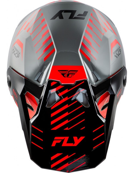 Casque FLY RACING Formula CP Slice - gris/rouge/noir
