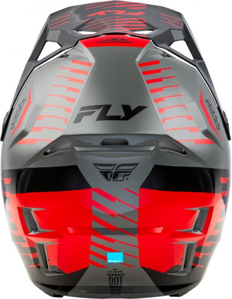 Casque FLY RACING Formula CP Slice - gris/rouge/noir