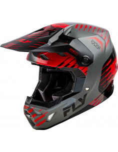 Casque FLY RACING Formula CP Slice - gris/rouge/noir 2