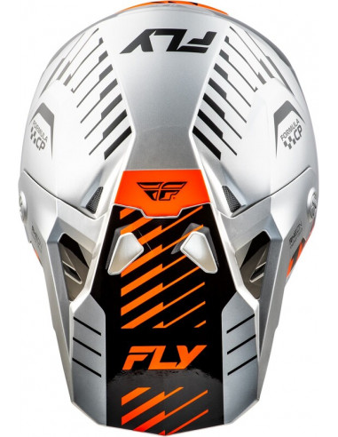 Casque FLY RACING Formula CP Slice - gris/orange/noir