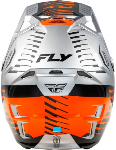 Casque FLY RACING Formula CP Slice - gris/orange/noir