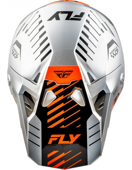 Casque FLY RACING Formula CP Slice - gris/orange/noir