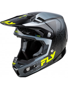 Casque FLY RACING Formula S Carbon Protocol - noir carbone/gris/Hi-Vis