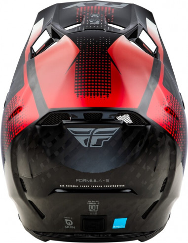 Casque FLY RACING Formula S Carbon Protocol - noir carbone/rouge