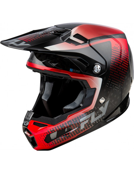 Casque FLY RACING Formula S Carbon Protocol - noir carbone/rouge