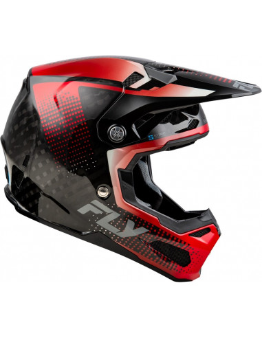 Casque FLY RACING Formula S Carbon Protocol - noir carbone/rouge