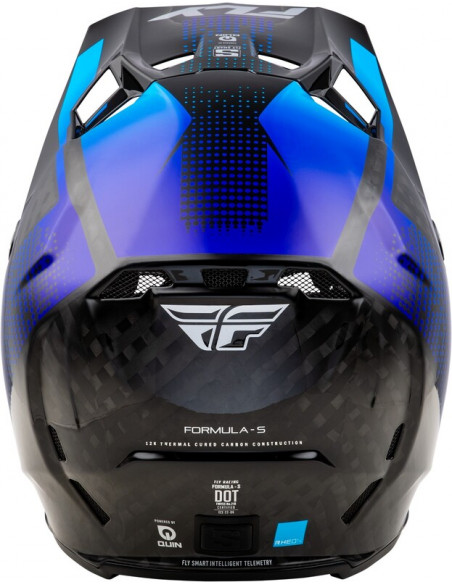 Casque FLY RACING Formula S Carbon Protocol - noir carbone/rouge