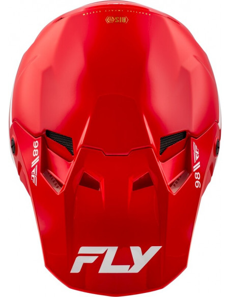 Casque FLY RACING Formula CC Objective - rouge/blanc