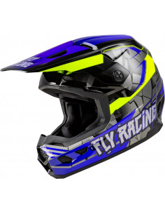 Casque enfant FLY RACING Kinetic Scorched - bleu/gris/Hi-Vis