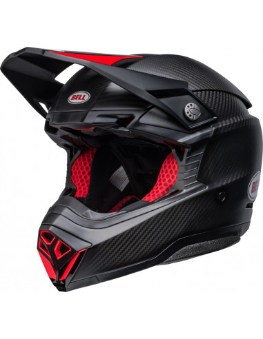 Casque BELL Moto-10 Spherical - Satin/Gloss Black/Red