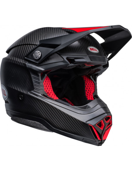 Casque BELL Moto-10 Spherical - Satin/Gloss Black/Red