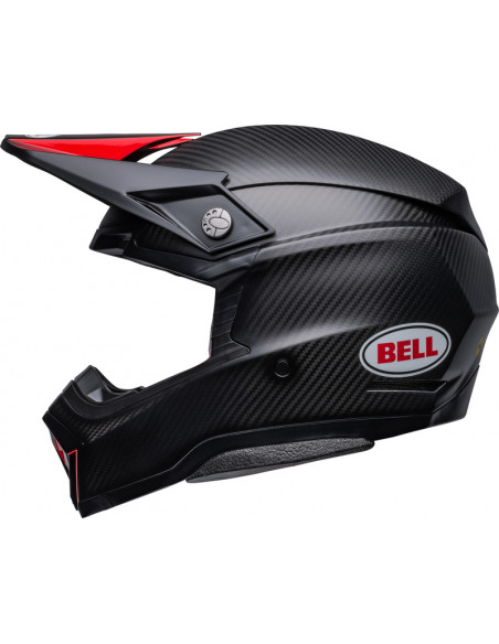 Casque BELL Moto-10 Spherical - Satin/Gloss Black/Red