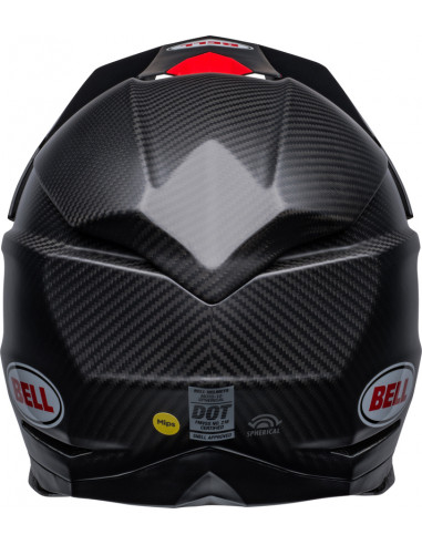 Casque BELL Moto-10 Spherical - Satin/Gloss Black/Red
