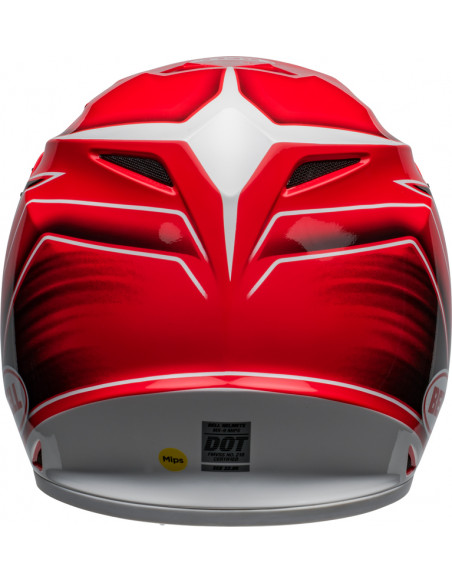 Casque BELL MX-9 Mips - Zone Gloss Red