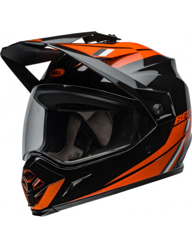 Casque BELL MX-9 Adventure MIPS - Alpine Gloss Black/Orange