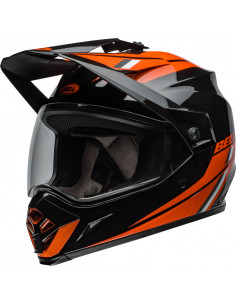 Casque BELL MX-9 Adventure MIPS - Alpine Gloss Black/Orange