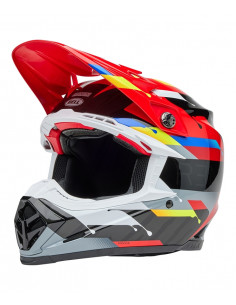 Casque BELL Moto-9S Flex - Renen Nova Gloss Black/Red