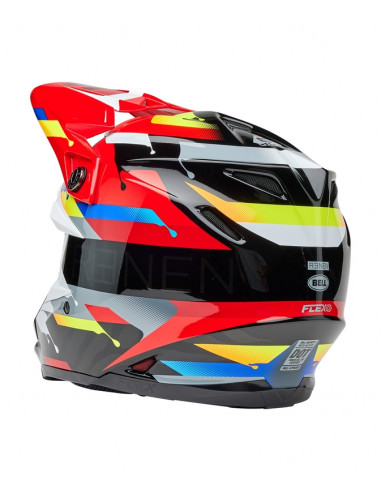 Casque BELL Moto-9S Flex - Renen Nova Gloss Black/Red