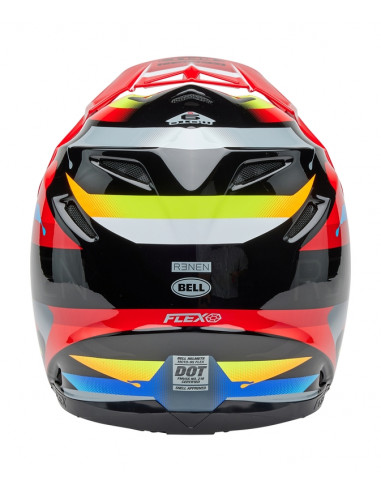 Casque BELL Moto-9S Flex - Renen Nova Gloss Black/Red