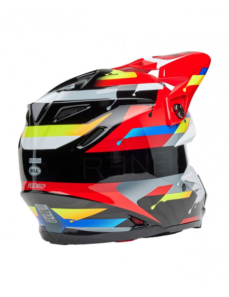 Casque BELL Moto-9S Flex - Renen Nova Gloss Black/Red