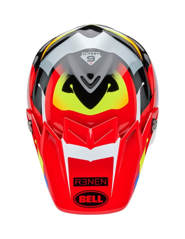 Casque BELL Moto-9S Flex - Renen Nova Gloss Black/Red