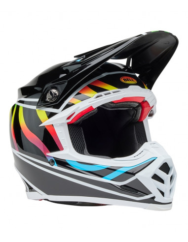 Casque BELL Moto-9S Flex - Drift Gloss Black Multi
