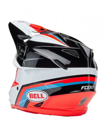 Casque BELL Moto-9S Flex - Merchant Gloss Red/Black