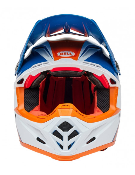 Casque BELL Moto-9S Flex - Merchant Gloss Orange/Blue