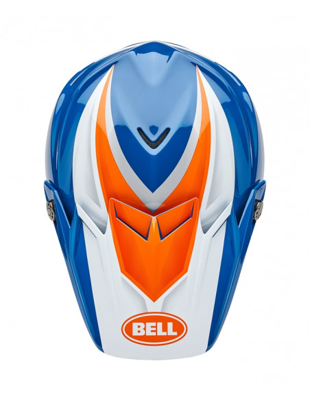 Casque BELL Moto-9S Flex - Merchant Gloss Orange/Blue