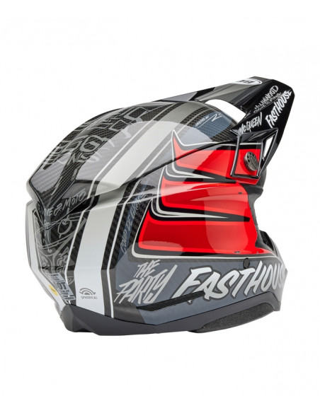 Casque BELL Moto-10 Spherical Mips - Fasthouse DITD 25 Gloss Gray/Red